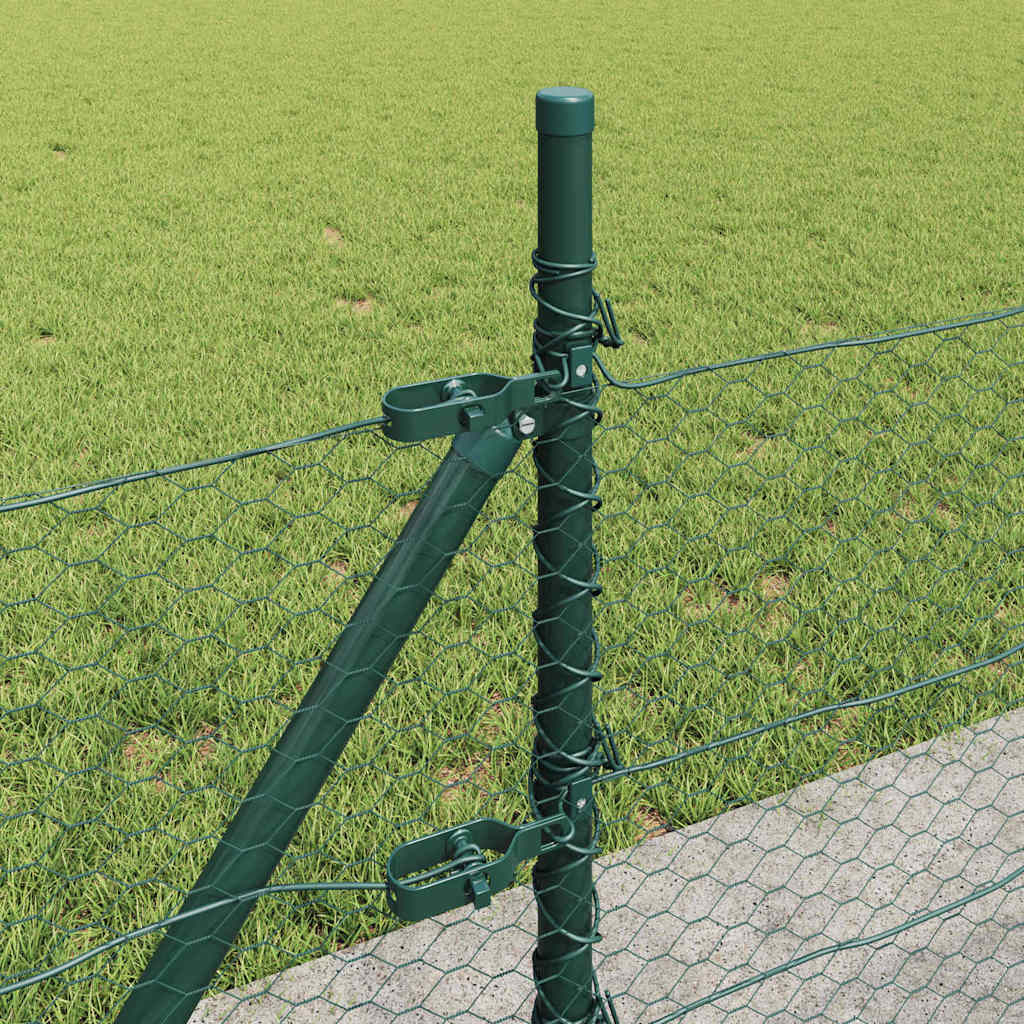 Heksagonalna ograda s betonskom osnovom 10 x 0,5 m Zelena Mreža
