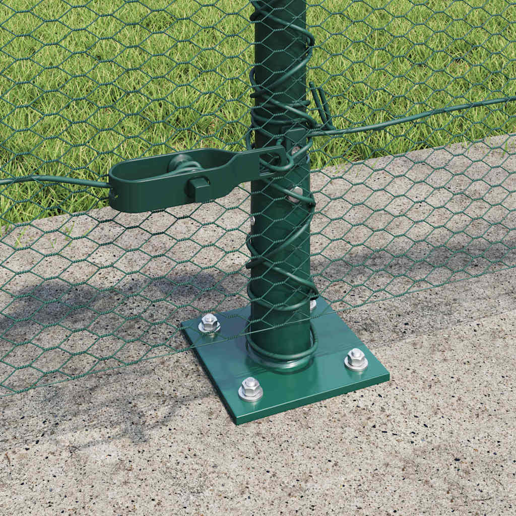 Heksagonalna ograda s betonskom osnovom 10 x 0,6 m Zelena Mreža
