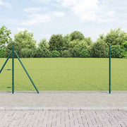 Heksagonalna ograda s betonskom osnovom 100 x 0,8 m Zelena