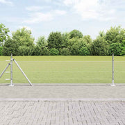 Heksagonalna ograda s betonskom osnovom 50 x 0,4 m Srebrna