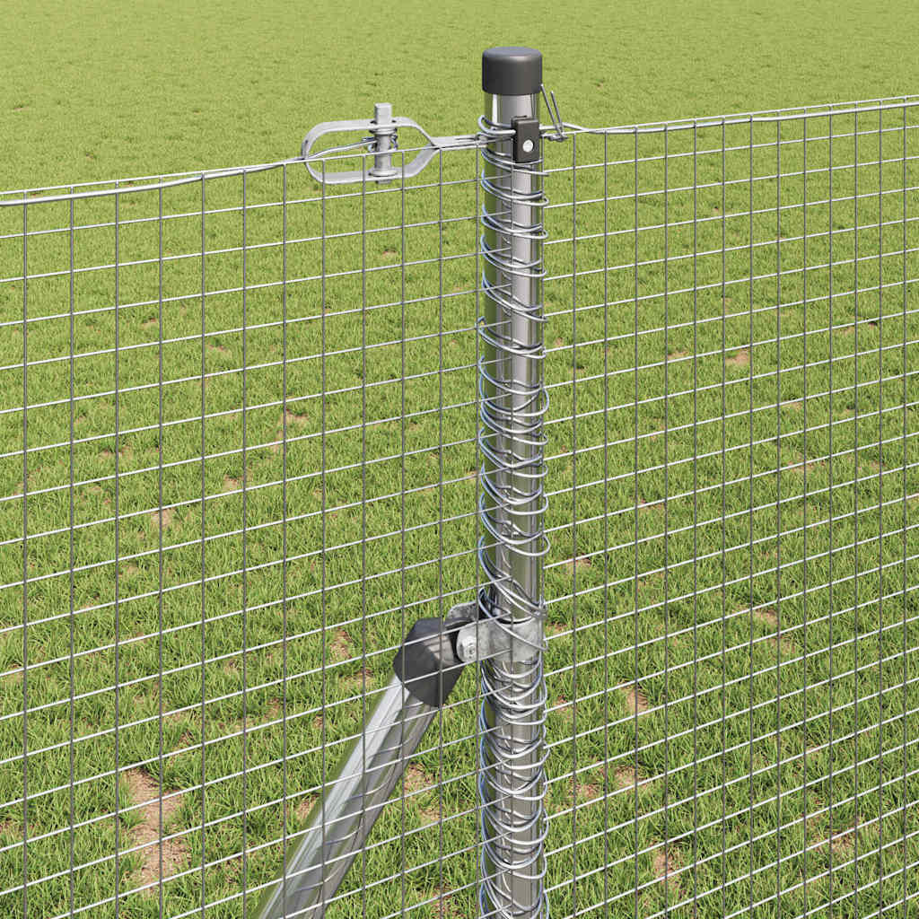 Temeljna zavarena žičana ograda 10 x 1,2 m Srebrna Mreža