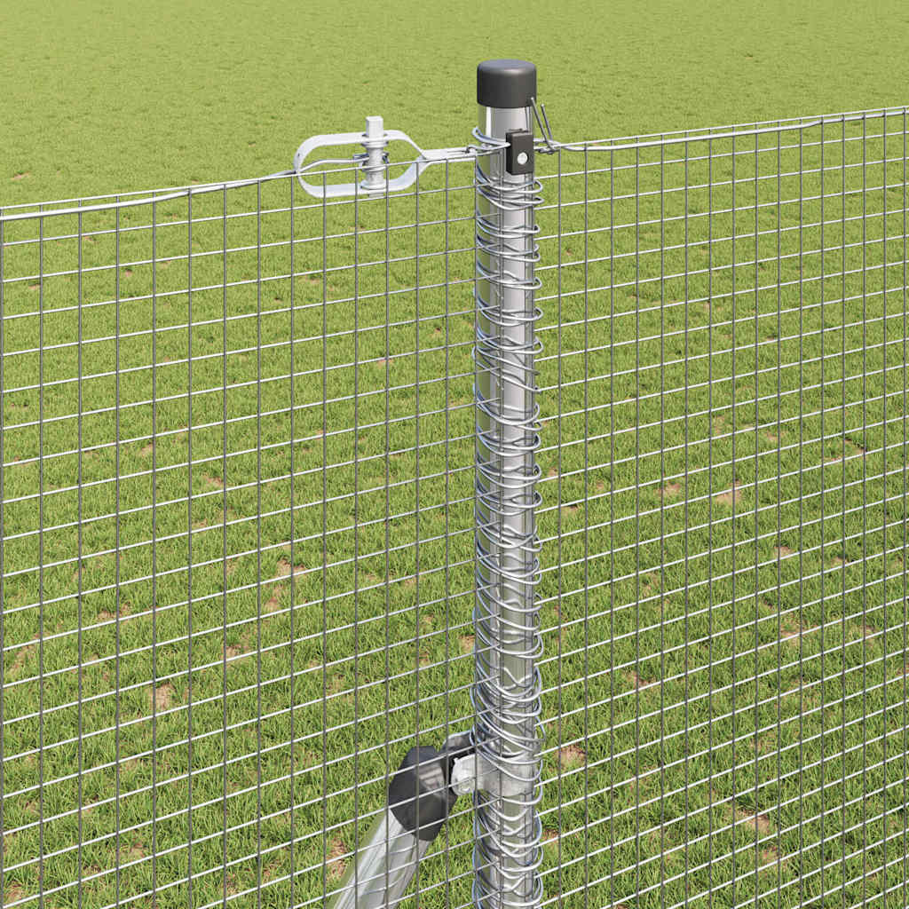 Temeljna zavarena žičana ograda 25 x 1,5 m Srebrna Mreža
