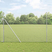 Temeljna zavarena žičana ograda 25 x 1,6 m Srebrna Mreža