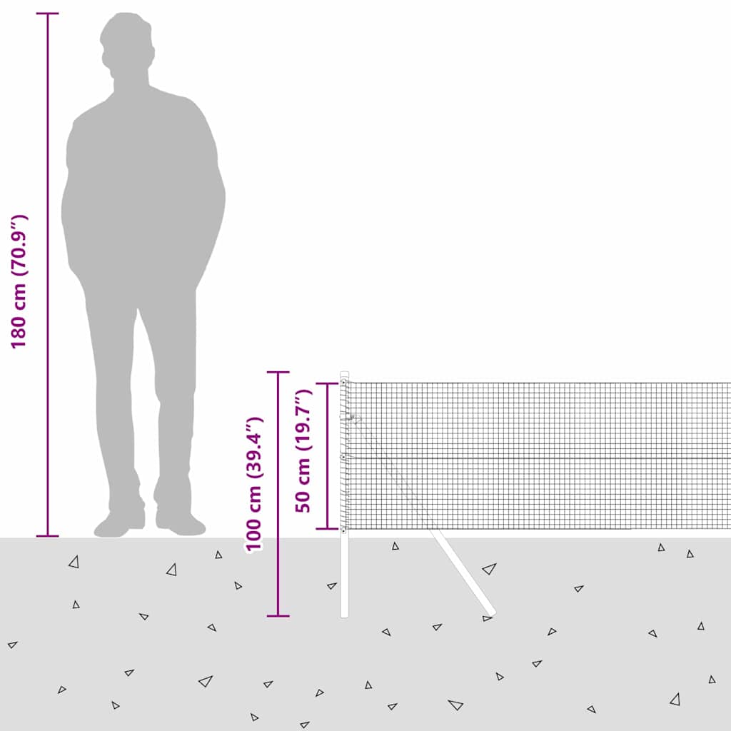 Stup za ogradu Čelik Zelena