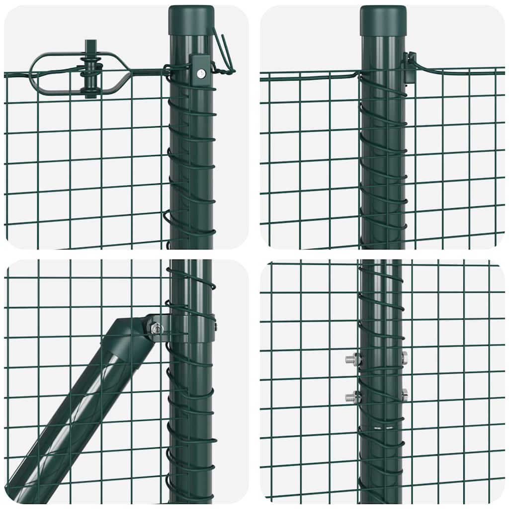 Temeljna zavarena žičana ograda 25 x 1,4 m Zelena Mreža