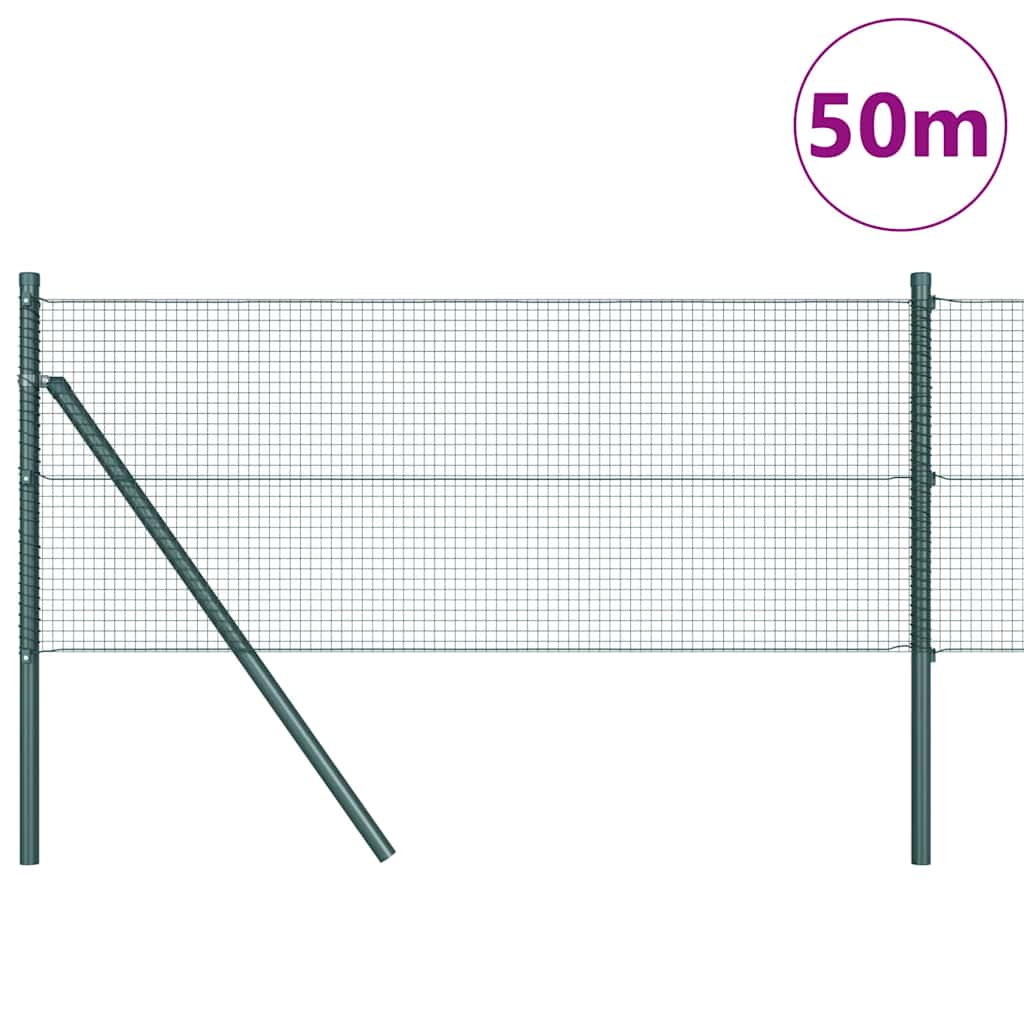 Temeljna zavarena žičana ograda 50 x 0,8 m Zelena Mreža
