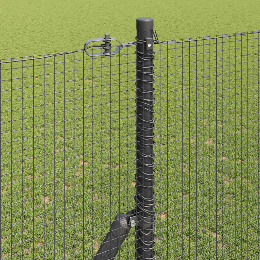 Temeljna zavarena žičana ograda 10 x 1,6 m Siva Mreža