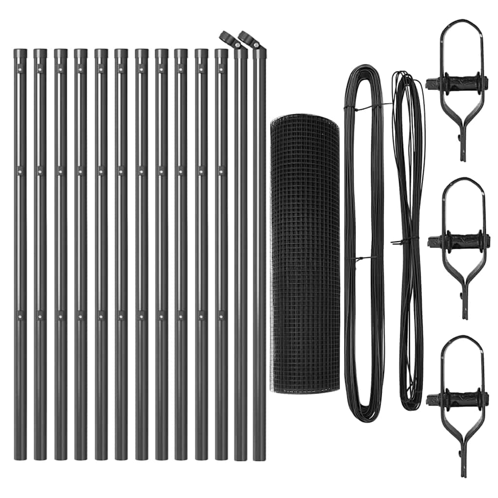 Stup za ogradu Čelik Siva