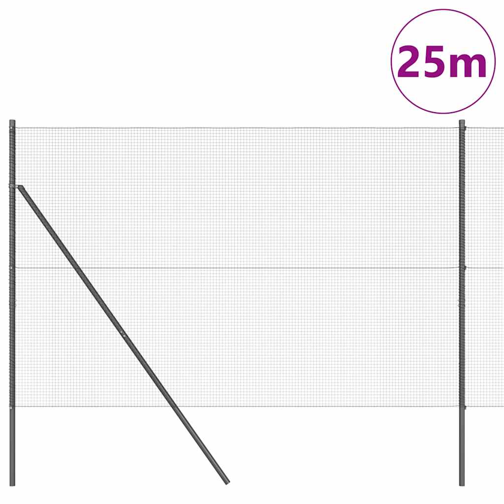 Temeljna zavarena žičana ograda 25 x 1,5 m (Š x V)