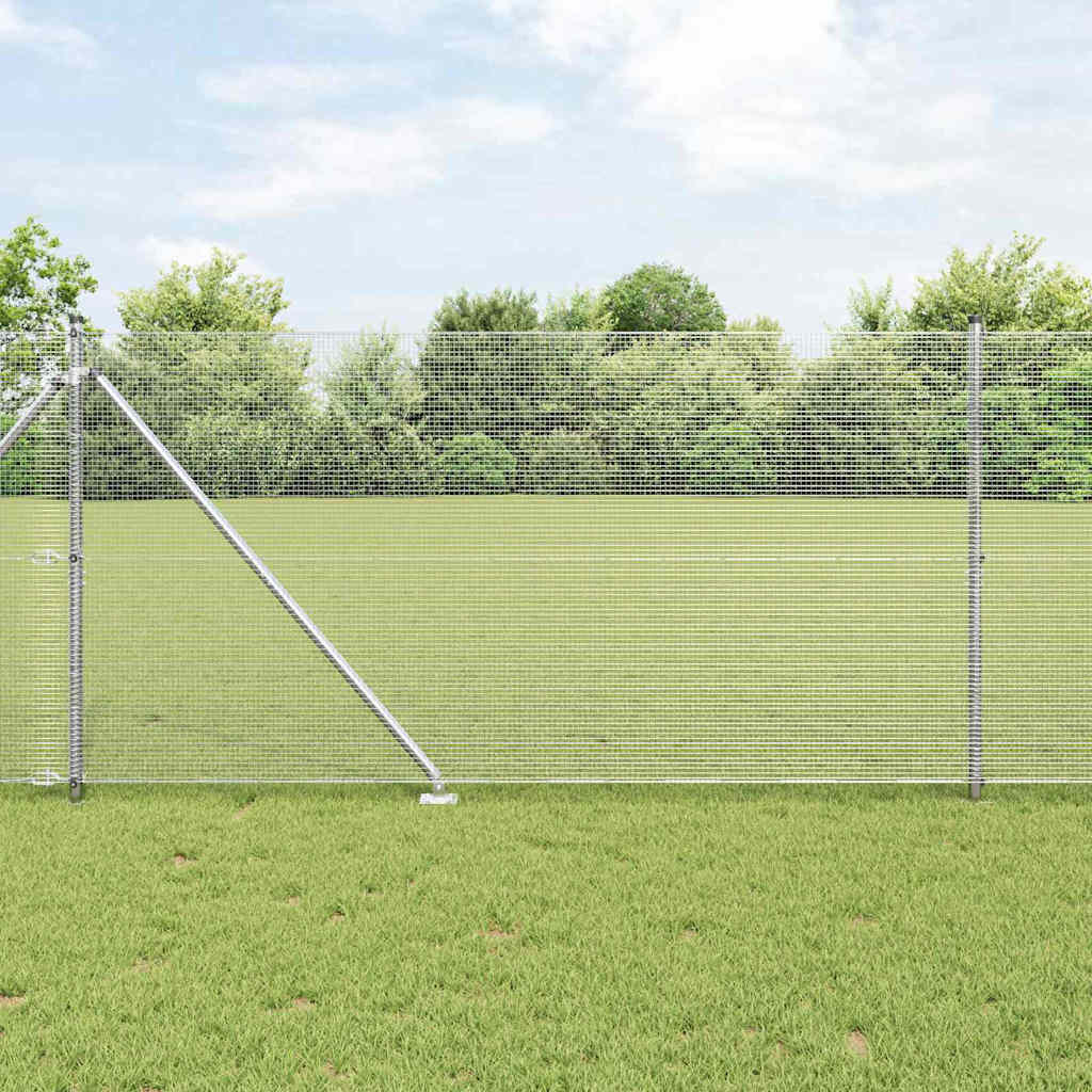 Zavareno žičano ograđivanje s bodljama 25 x 1,2 m Srebrna Mreža