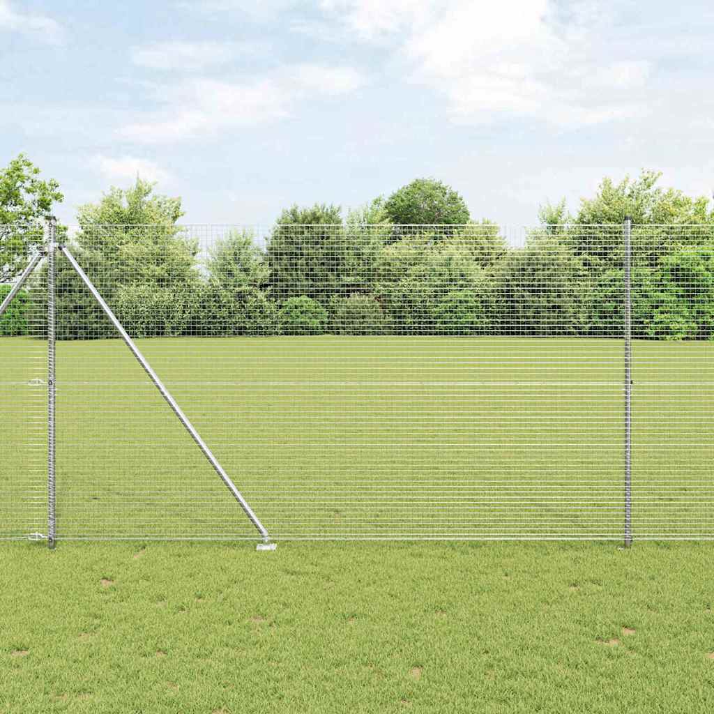 Zavareno žičano ograđivanje s bodljama 25 x 1,5 m Srebrna Mreža
