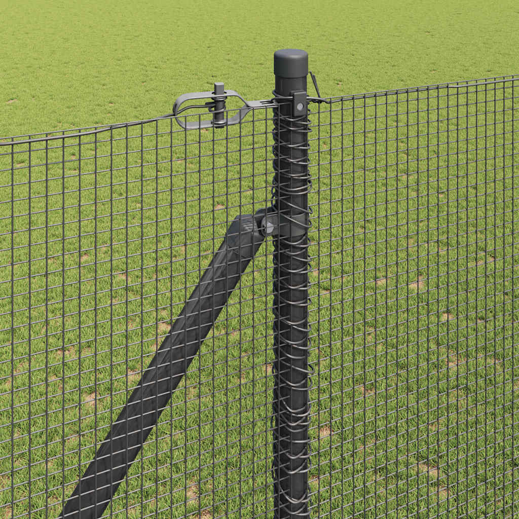 Zavareno žičano ograđivanje s bodljama 10 x 1,6 m Siva Mreža