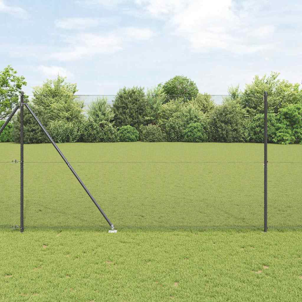 Zavareno žičano ograđivanje s bodljama 25 x 1,6 m Siva Mreža