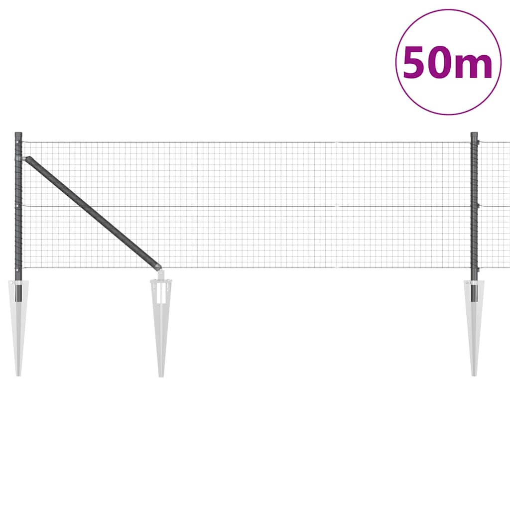 Zavareno žičano ograđivanje s bodljama 50 x 0,8 m (Š x V)