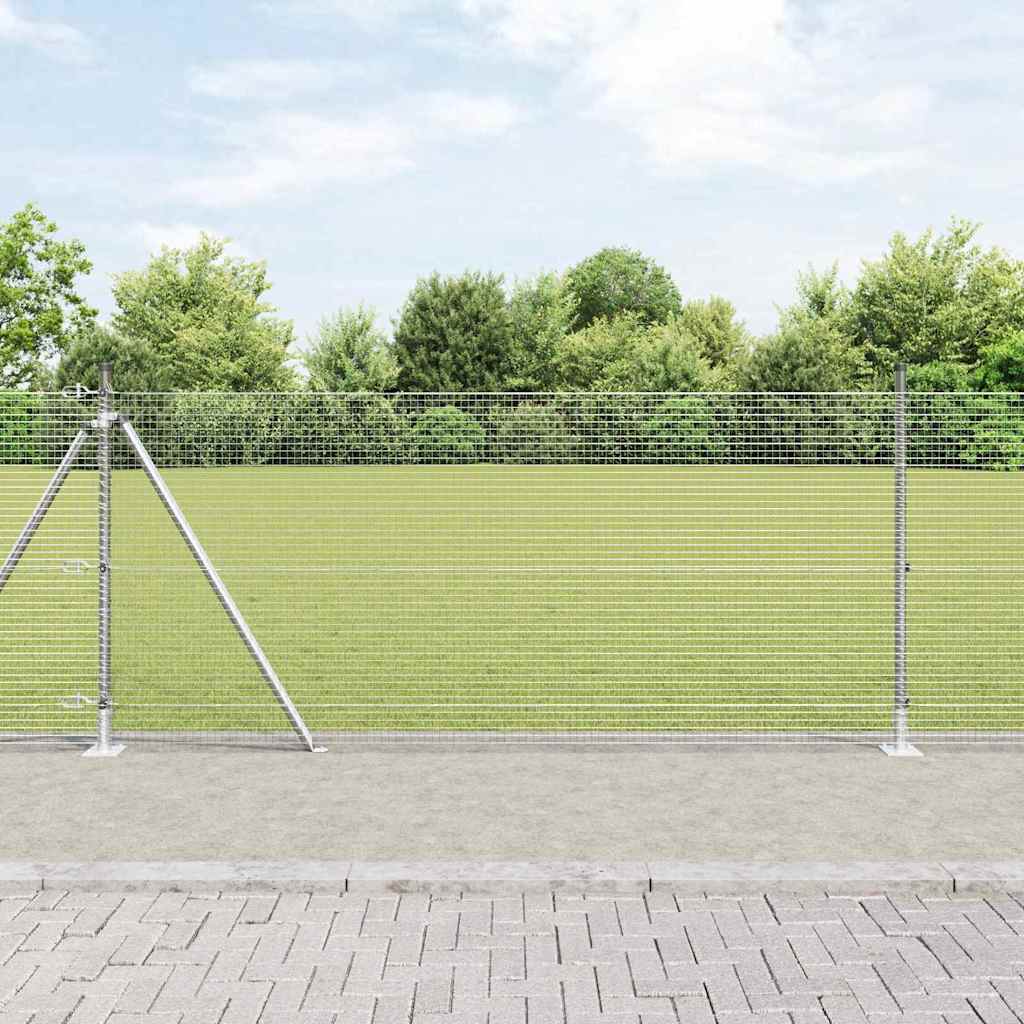 Zavareno žičano ogradno mreža s betonskom podlogom 10 x 0,8 m