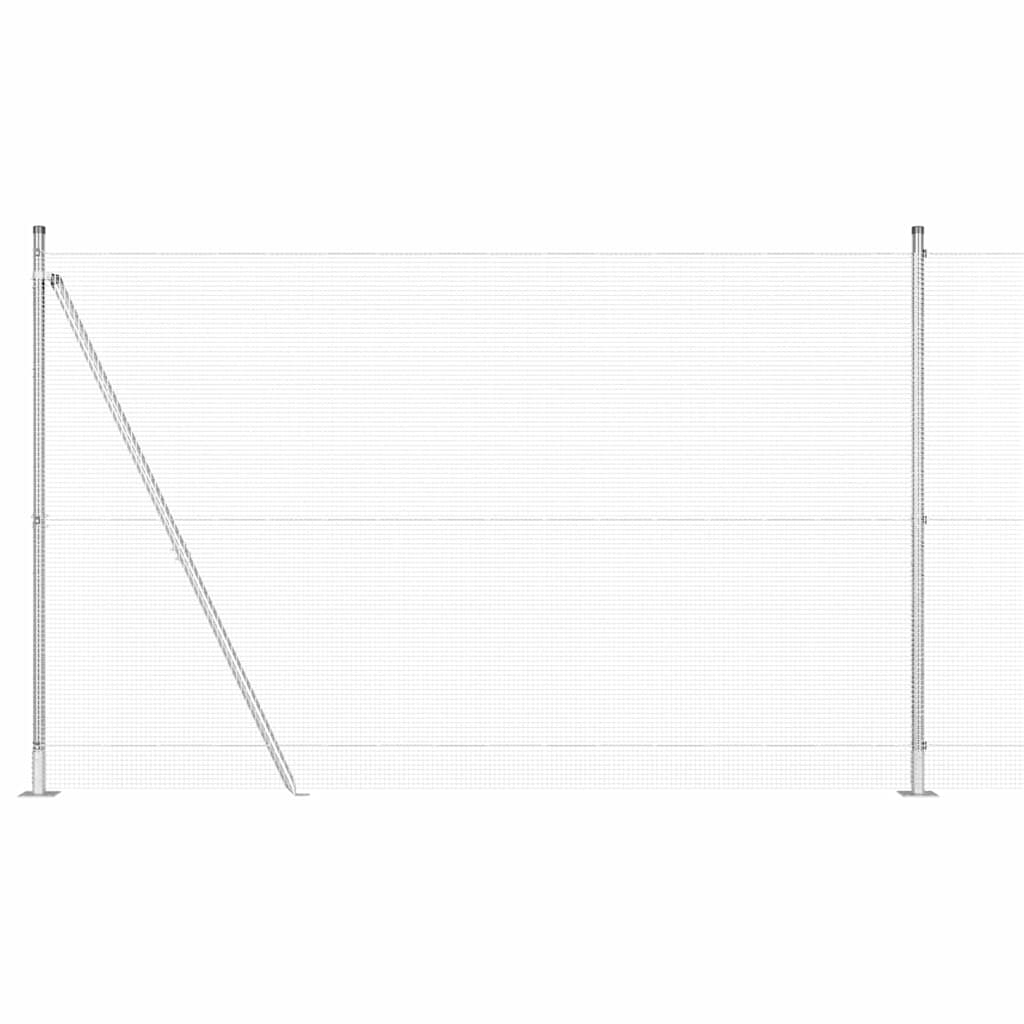 Zavareno žičano ogradno mreža s betonskom podlogom 25 x 1,4 m