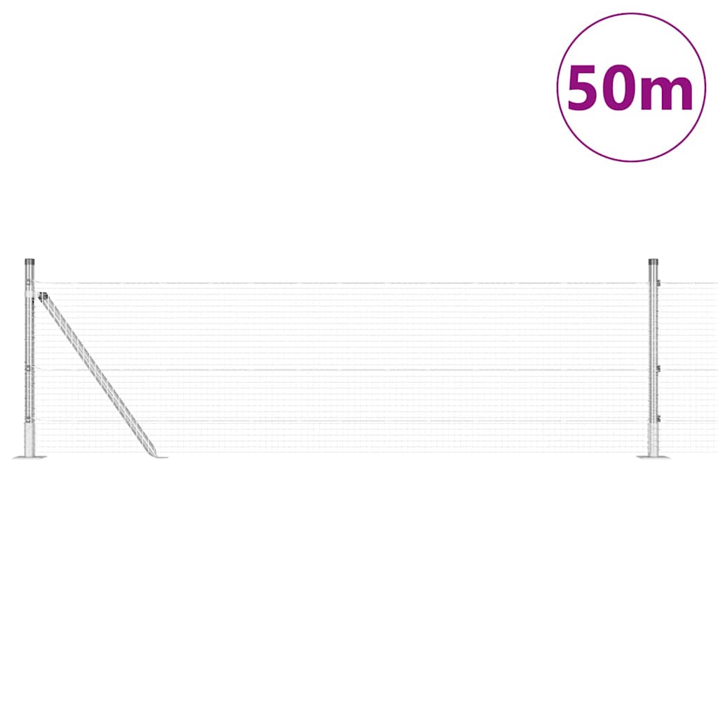 Zavareno žičano ogradno mreža s betonskom podlogom 50 x 0,5 m