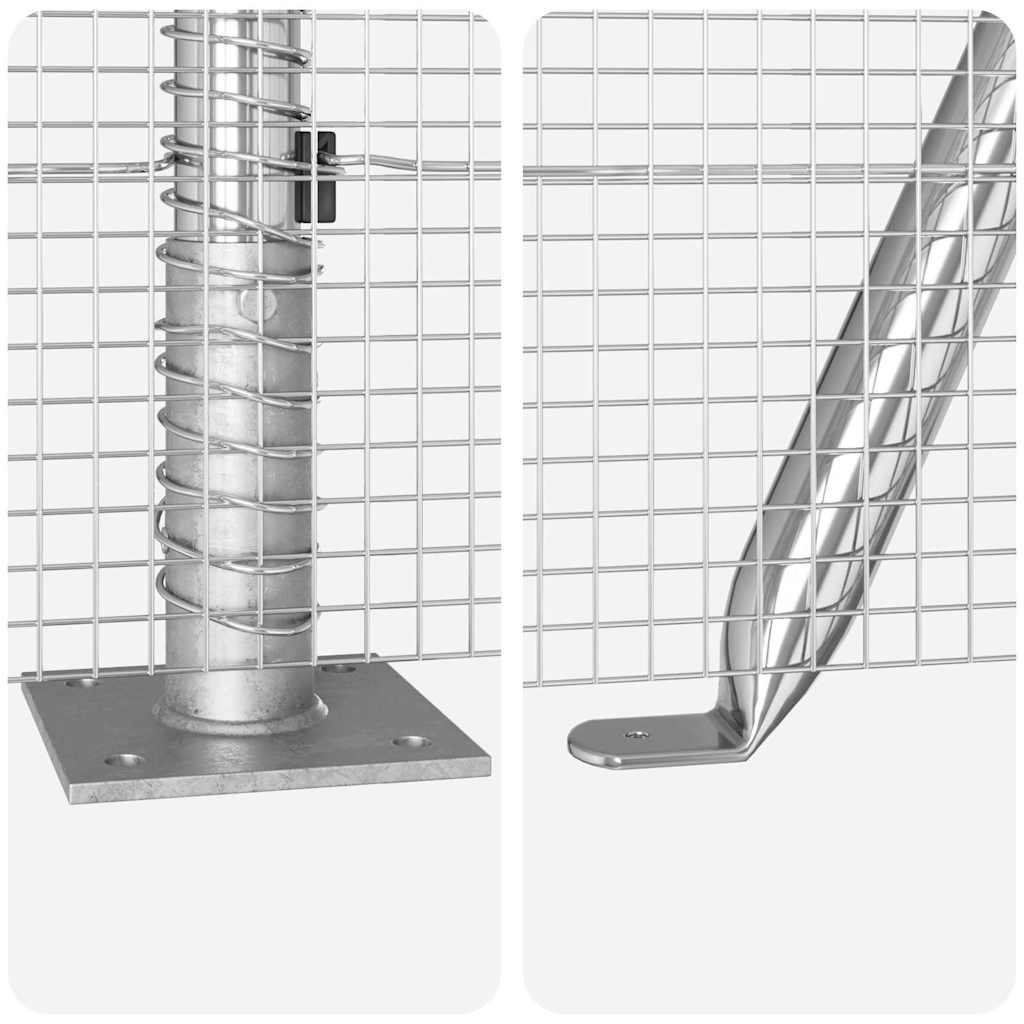 Zavareno žičano ogradno mreža s betonskom podlogom 50 x 0,8 m