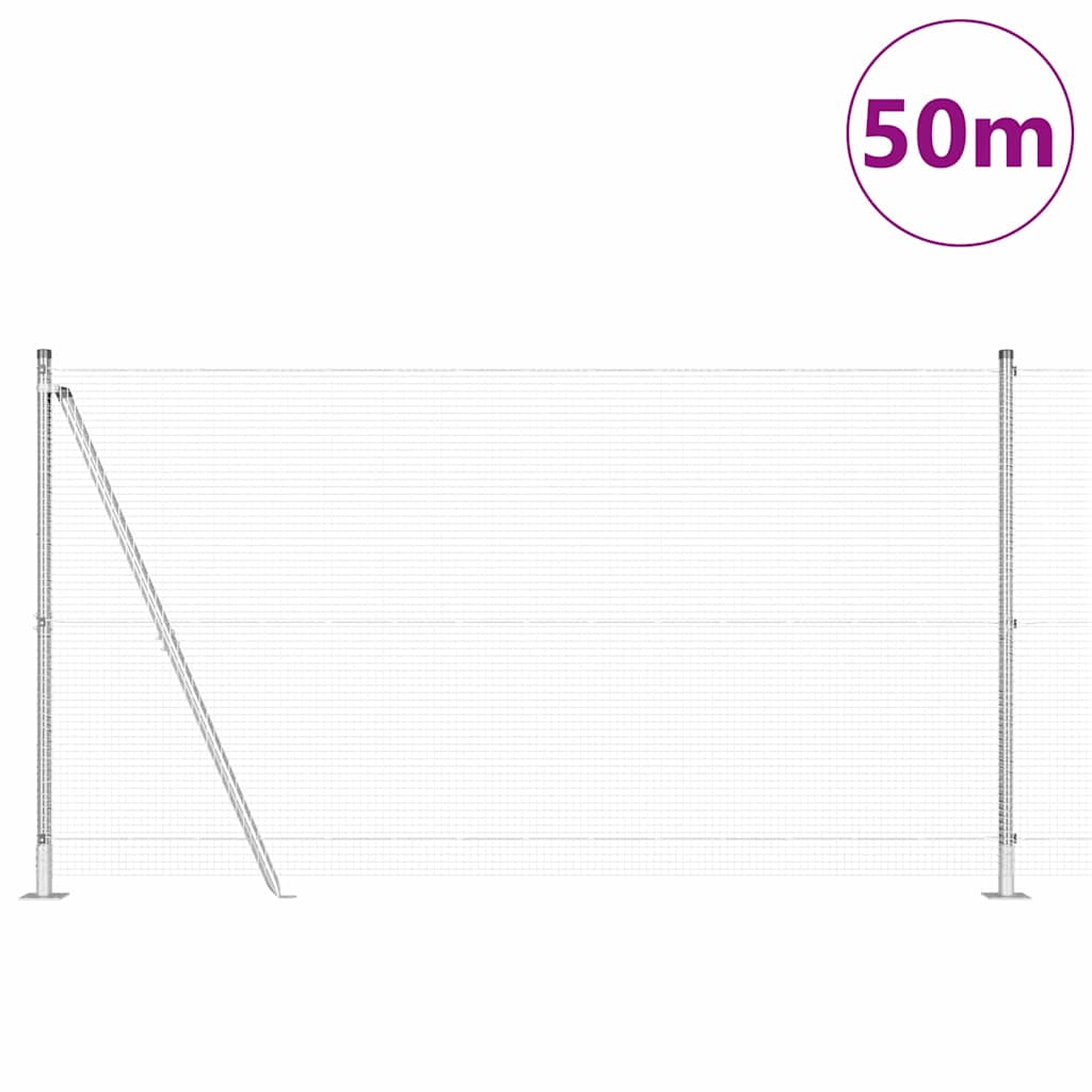 Zavareno žičano ogradno mreža s betonskom podlogom 50 x 1,2 m