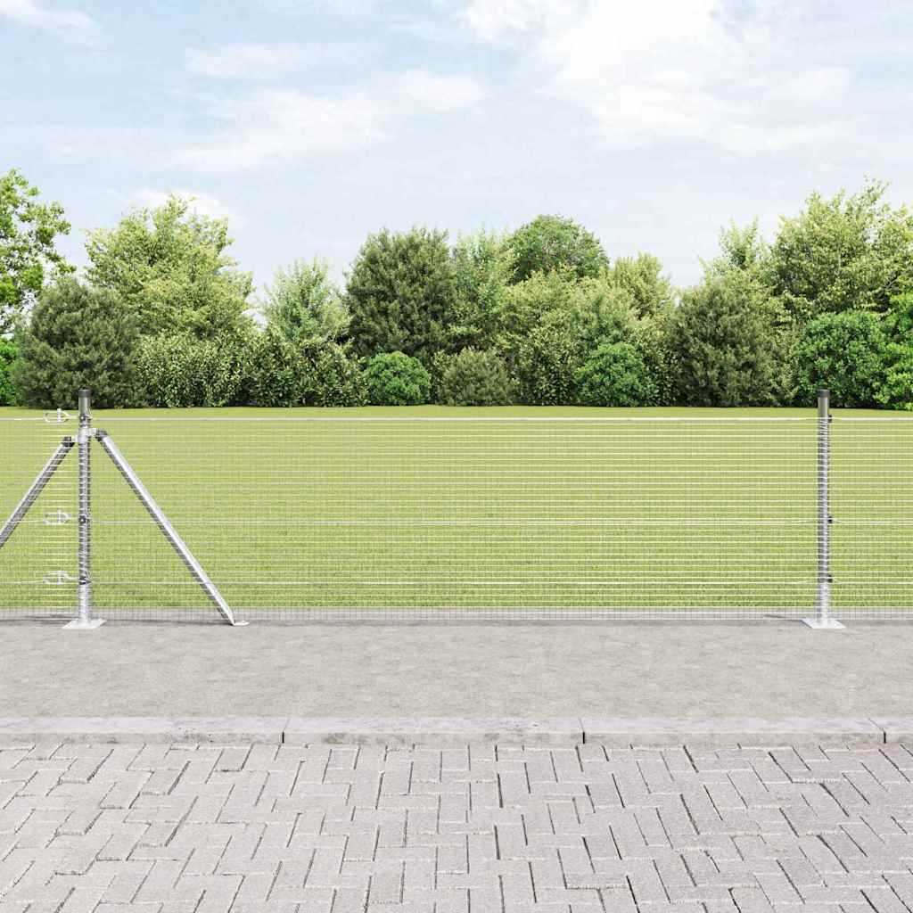 Zavareno žičano ogradno mreža s betonskom podlogom 100 x 0,4 m