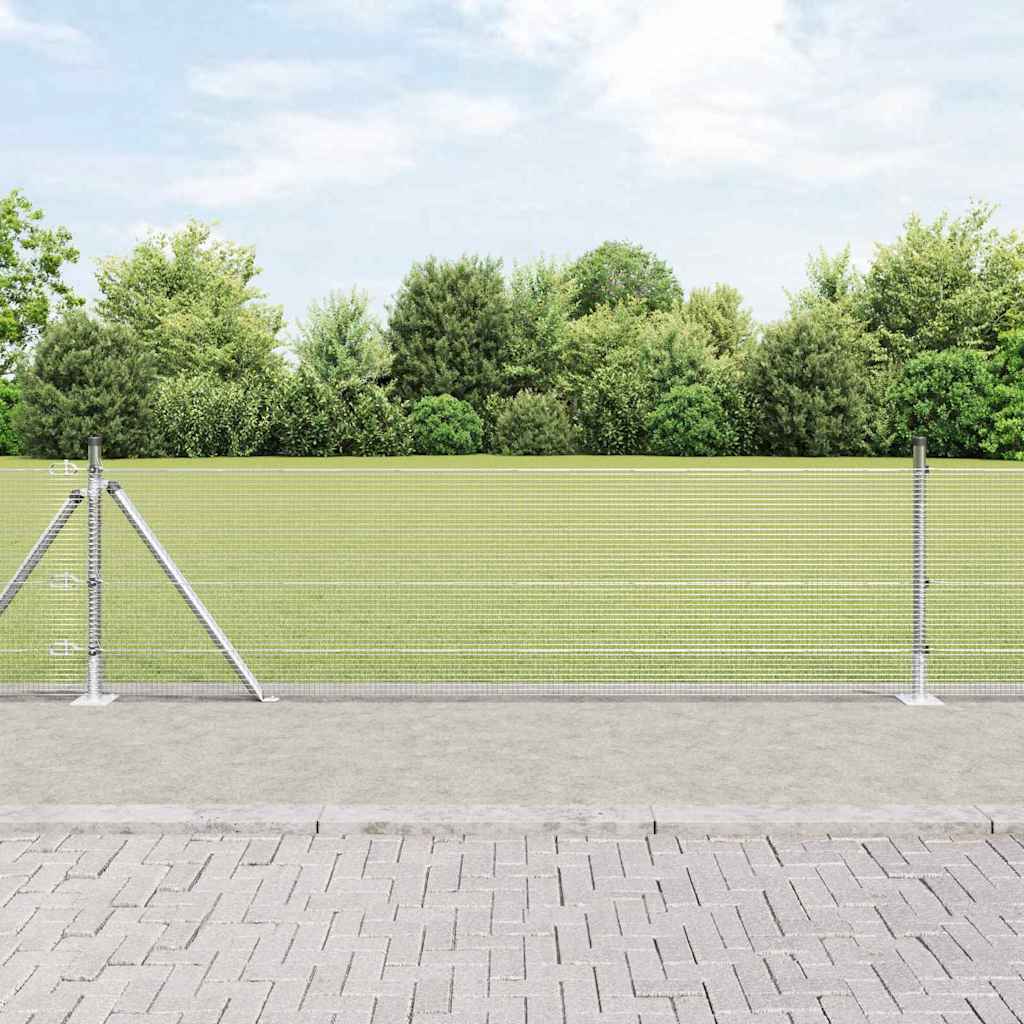 Zavareno žičano ogradno mreža s betonskom podlogom 100 x 0,5 m