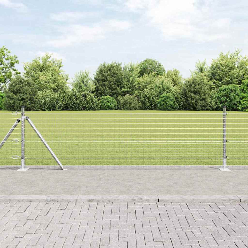 Zavareno žičano ogradno mreža s betonskom podlogom 100 x 0,5 m