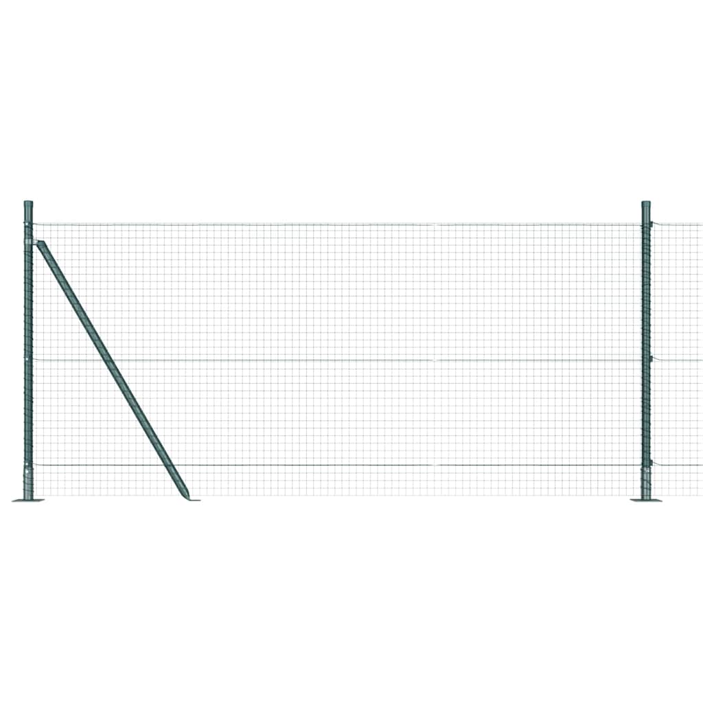 Zavareno žičano ogradno mreža s betonskom podlogom 10 x 0,8 m