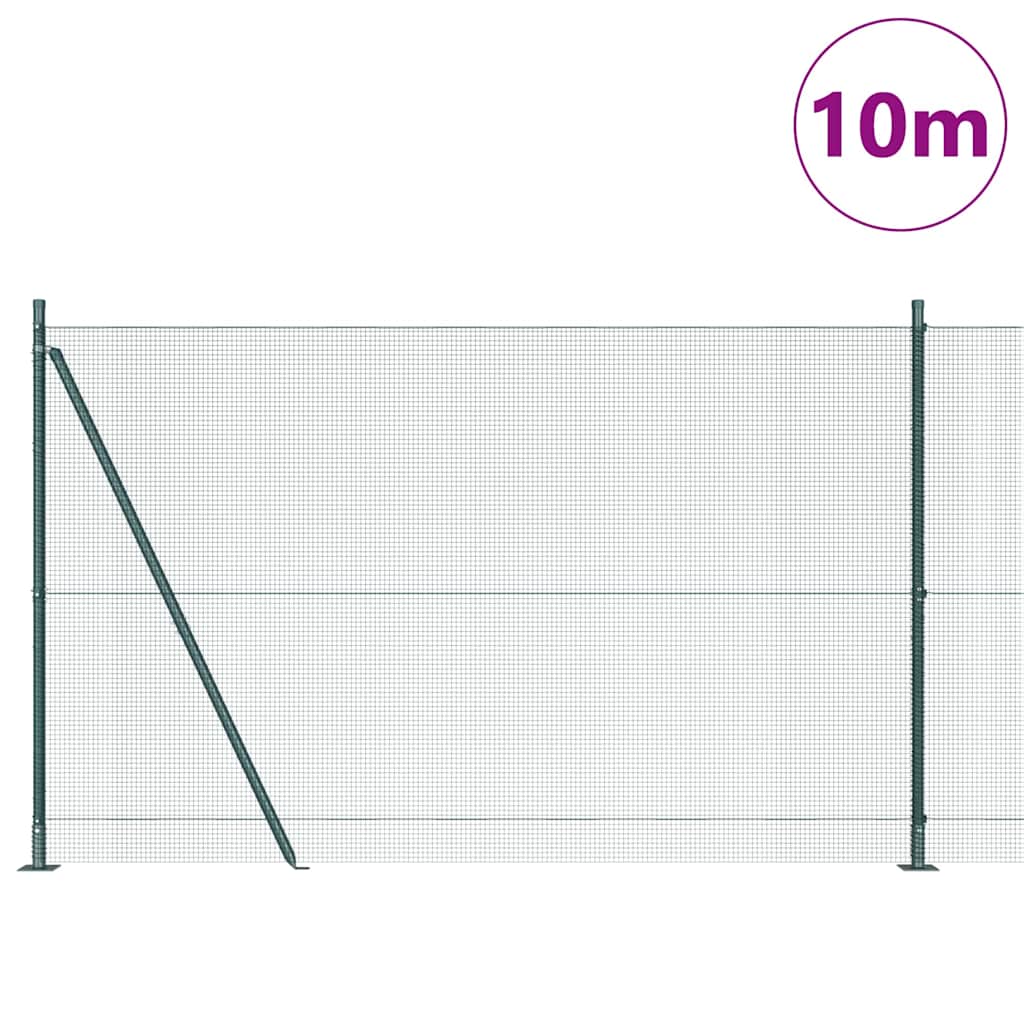 Zavareno žičano ogradno mreža s betonskom podlogom 10 x 1,5 m