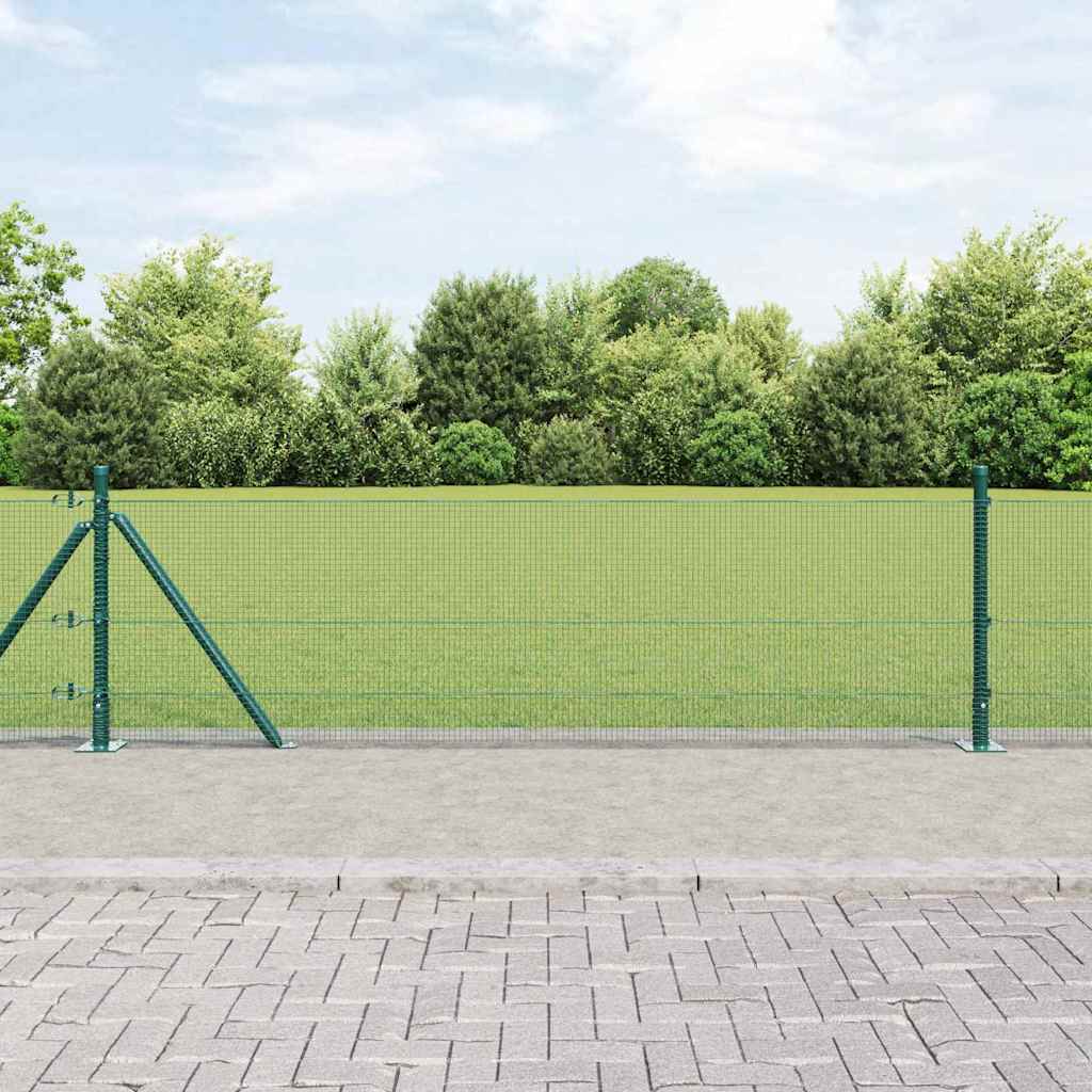 Zavareno žičano ogradno mreža s betonskom podlogom 25 x 0,6 m