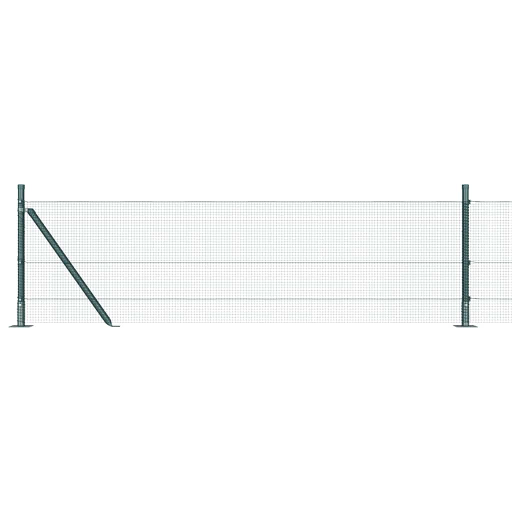 Zavareno žičano ogradno mreža s betonskom podlogom 25 x 0,6 m