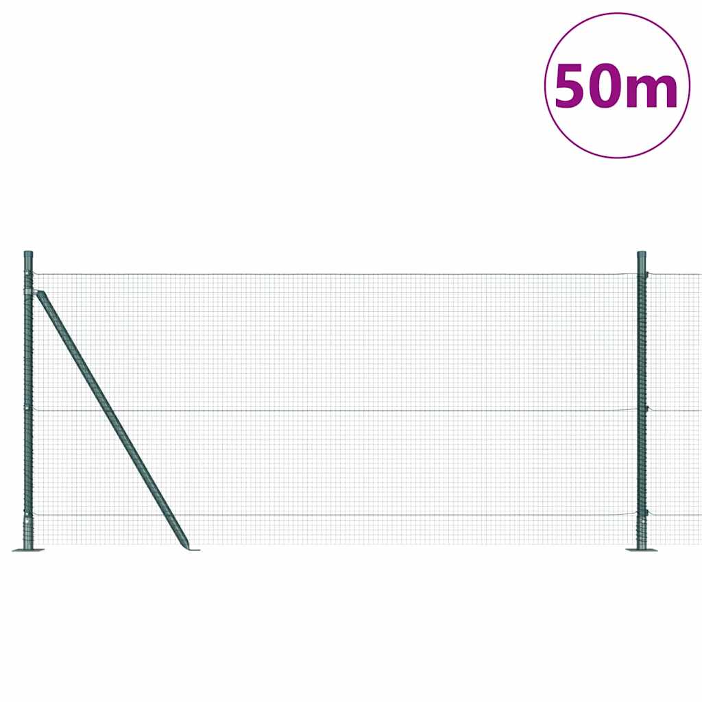 Zavareno žičano ogradno mreža s betonskom podlogom 50 x 0,8 m