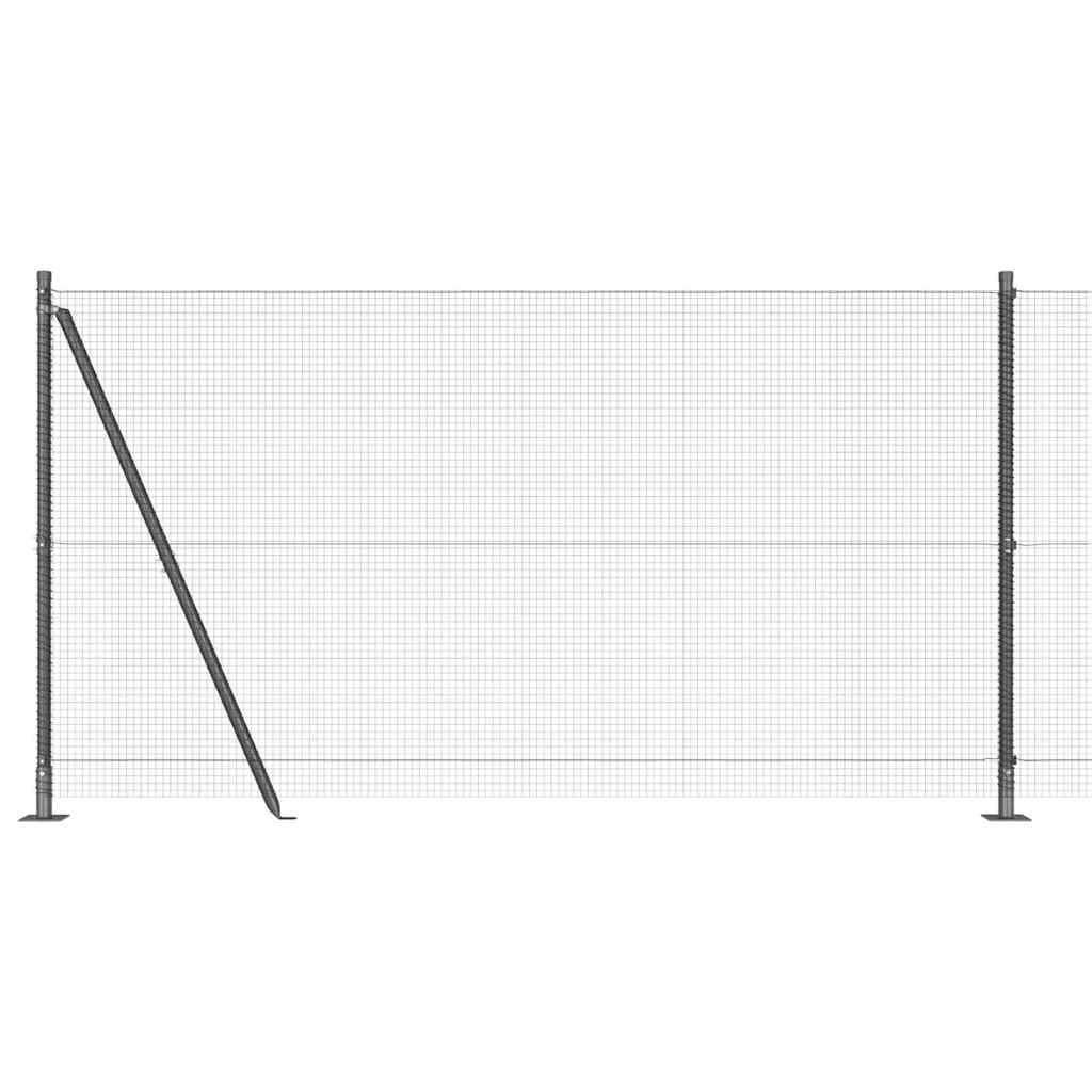 Zavareno žičano ogradno mreža s betonskom podlogom 10 x 1,2 m