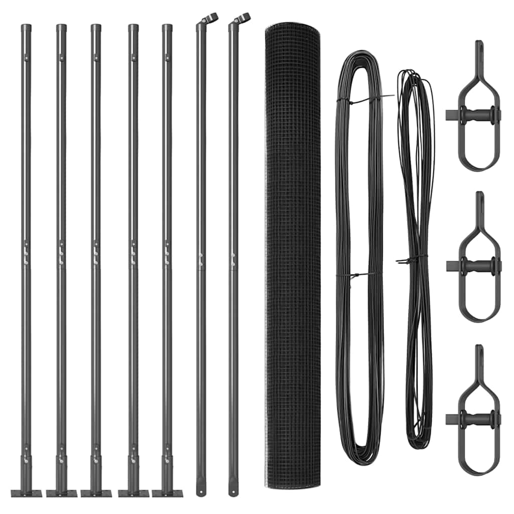 Zavareno žičano ogradno mreža s betonskom podlogom 10 x 1,4 m