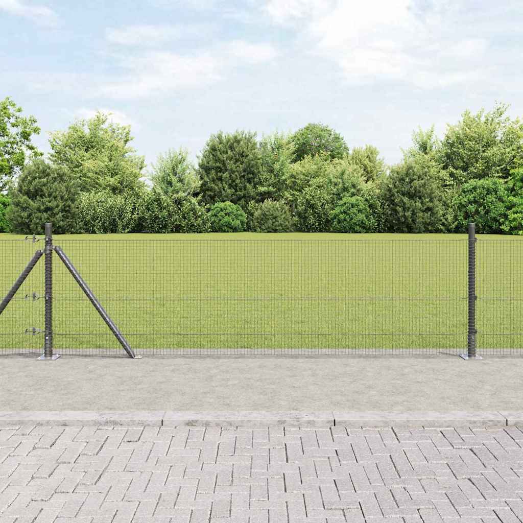 Zavareno žičano ogradno mreža s betonskom podlogom 25 x 0,4 m