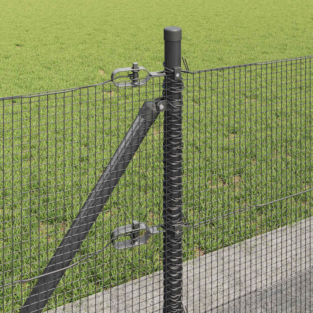 Zavareno žičano ogradno mreža s betonskom podlogom 25 x 0,6 m