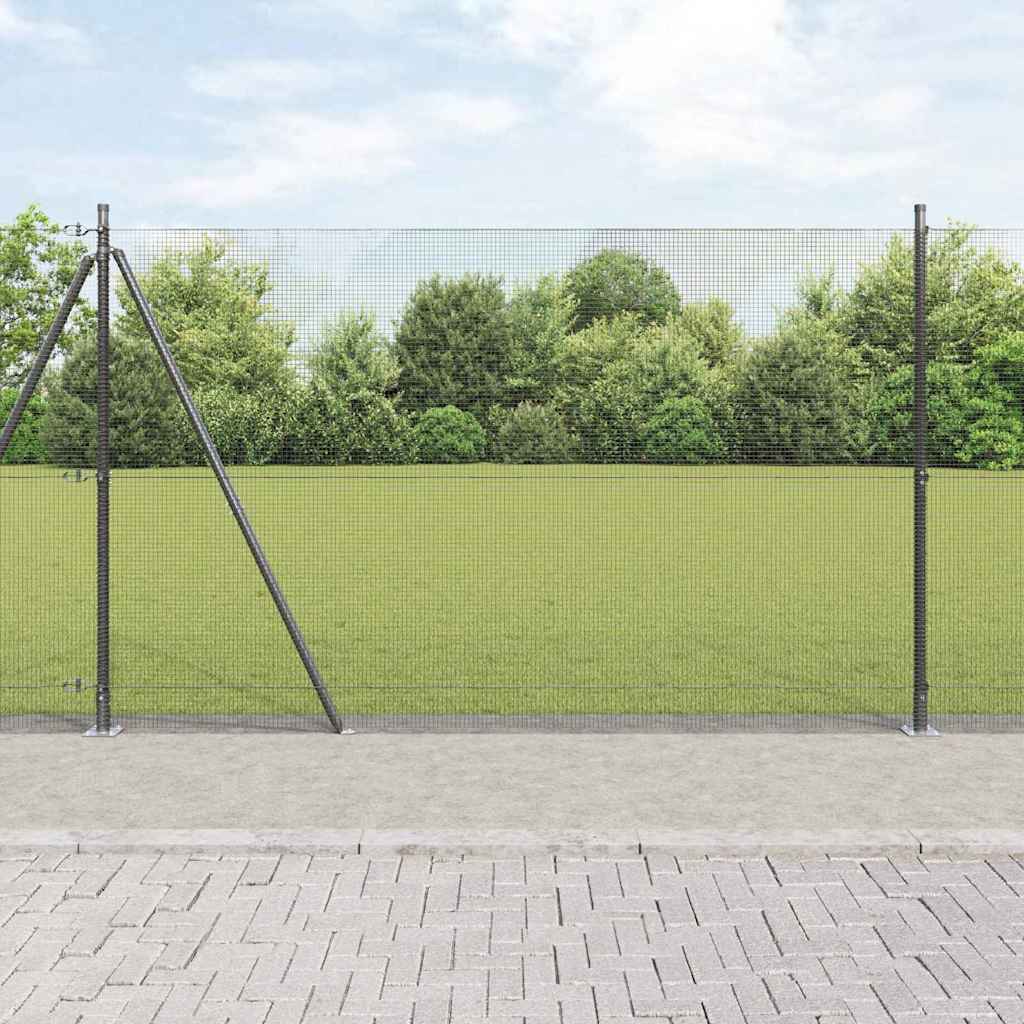 Zavareno žičano ogradno mreža s betonskom podlogom 25 x 1,5 m