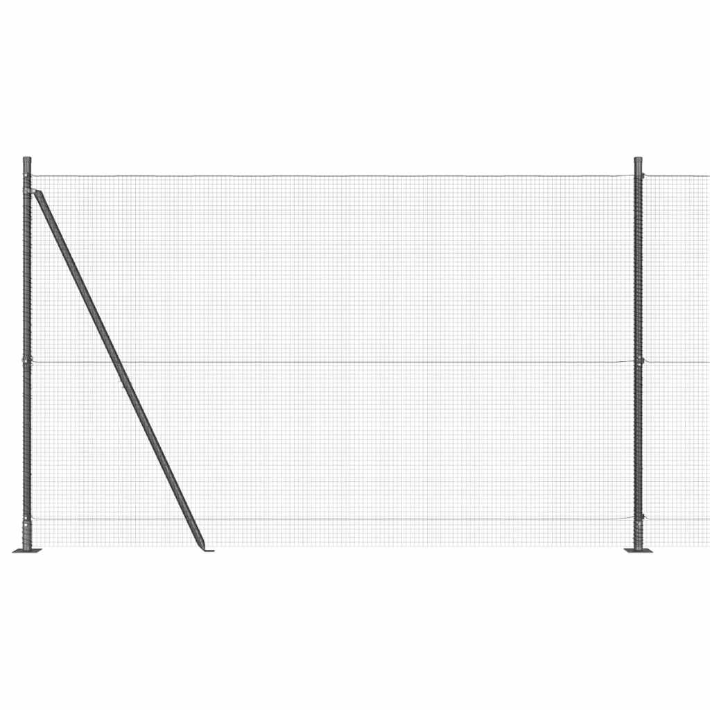Zavareno žičano ogradno mreža s betonskom podlogom 25 x 1,5 m
