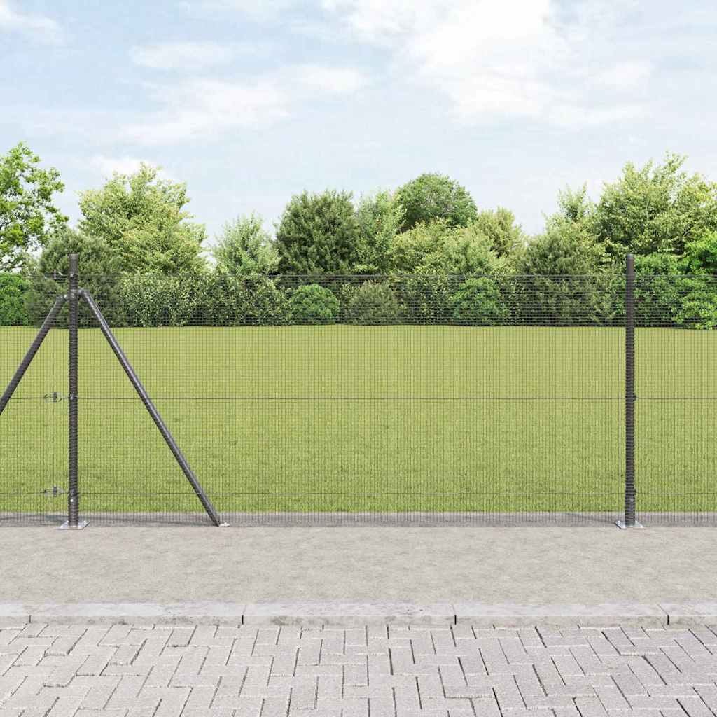 Zavareno žičano ogradno mreža s betonskom podlogom 25 x 1,5 m