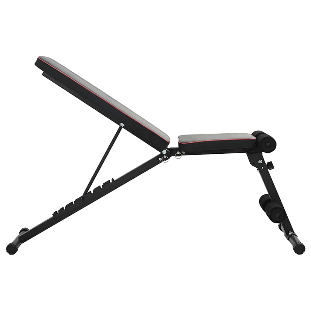 Klupa za težine Crna 131 x 41 x 110 cm Čelik s prahom premazan