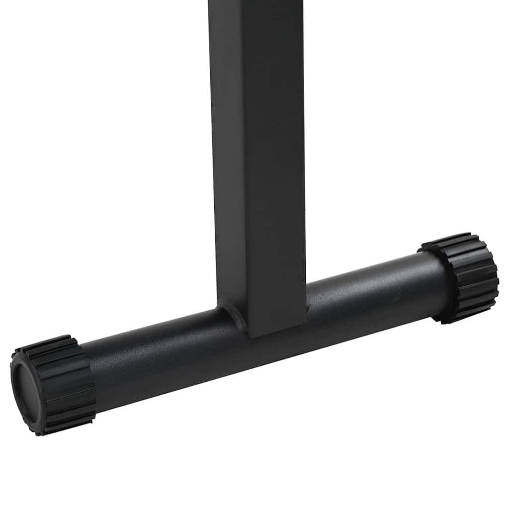 Klupa za težine Crna 108 x 27 x 41 cm Čelik s prahom premazan