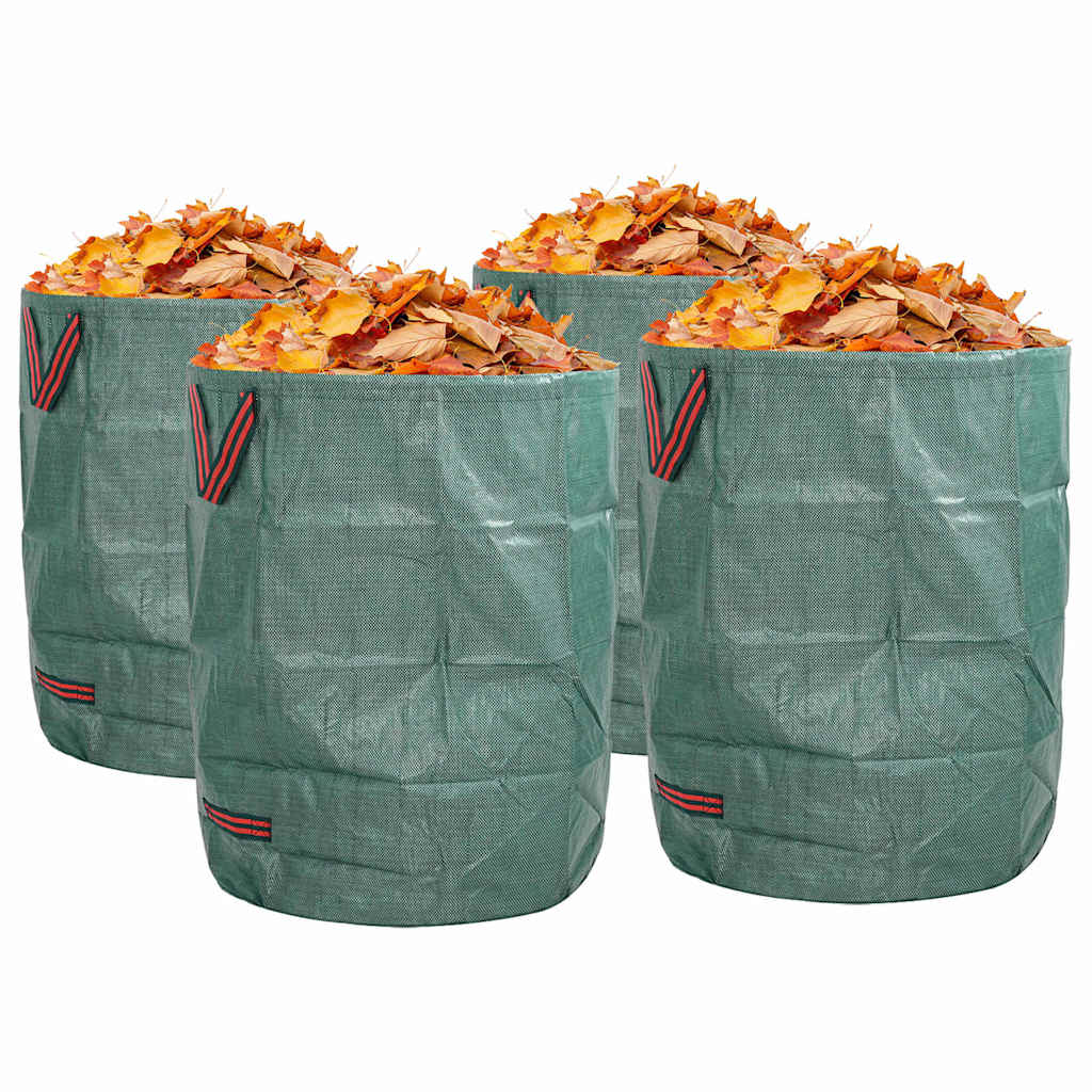 Vreće za otpad u vrtu 4 pcs Zelena 66 x 66 x 83,5 cm