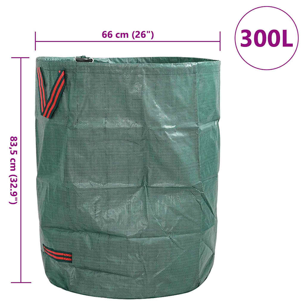Vreće za otpad u vrtu 4 pcs Zelena 66 x 66 x 83,5 cm