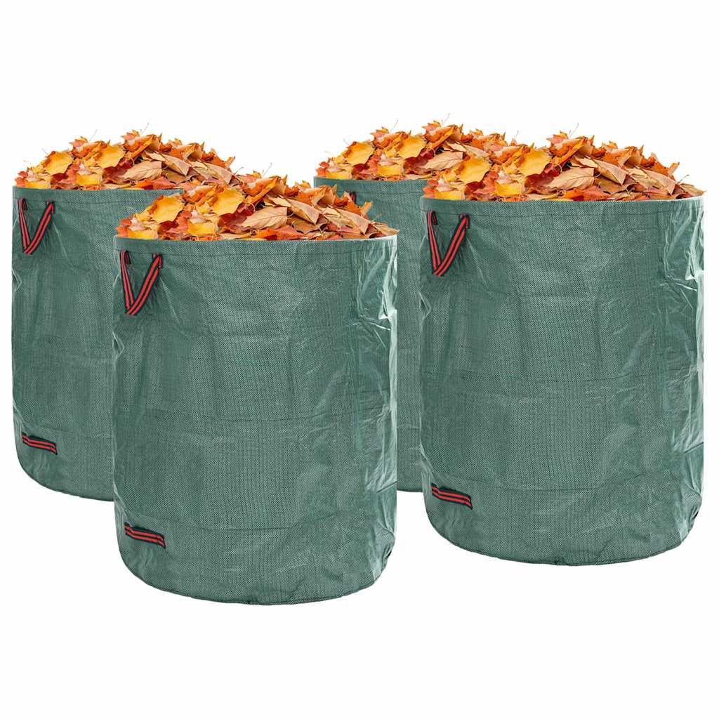Vreće za otpad u vrtu 4 pcs Zelena 79 x 79 x 99,5 cm
