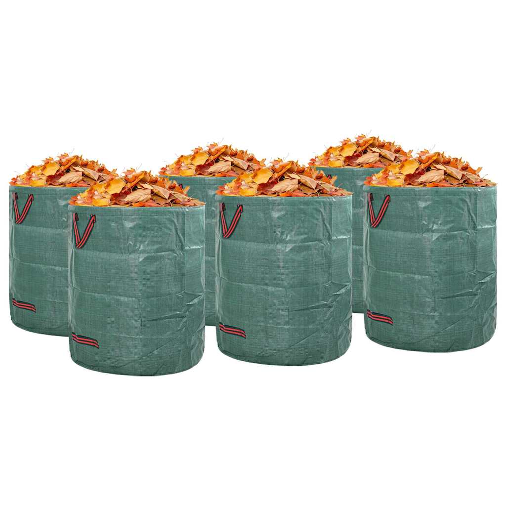 Vreće za otpad u vrtu 12 pcs Zelena 67 x 67 x 75,5 cm
