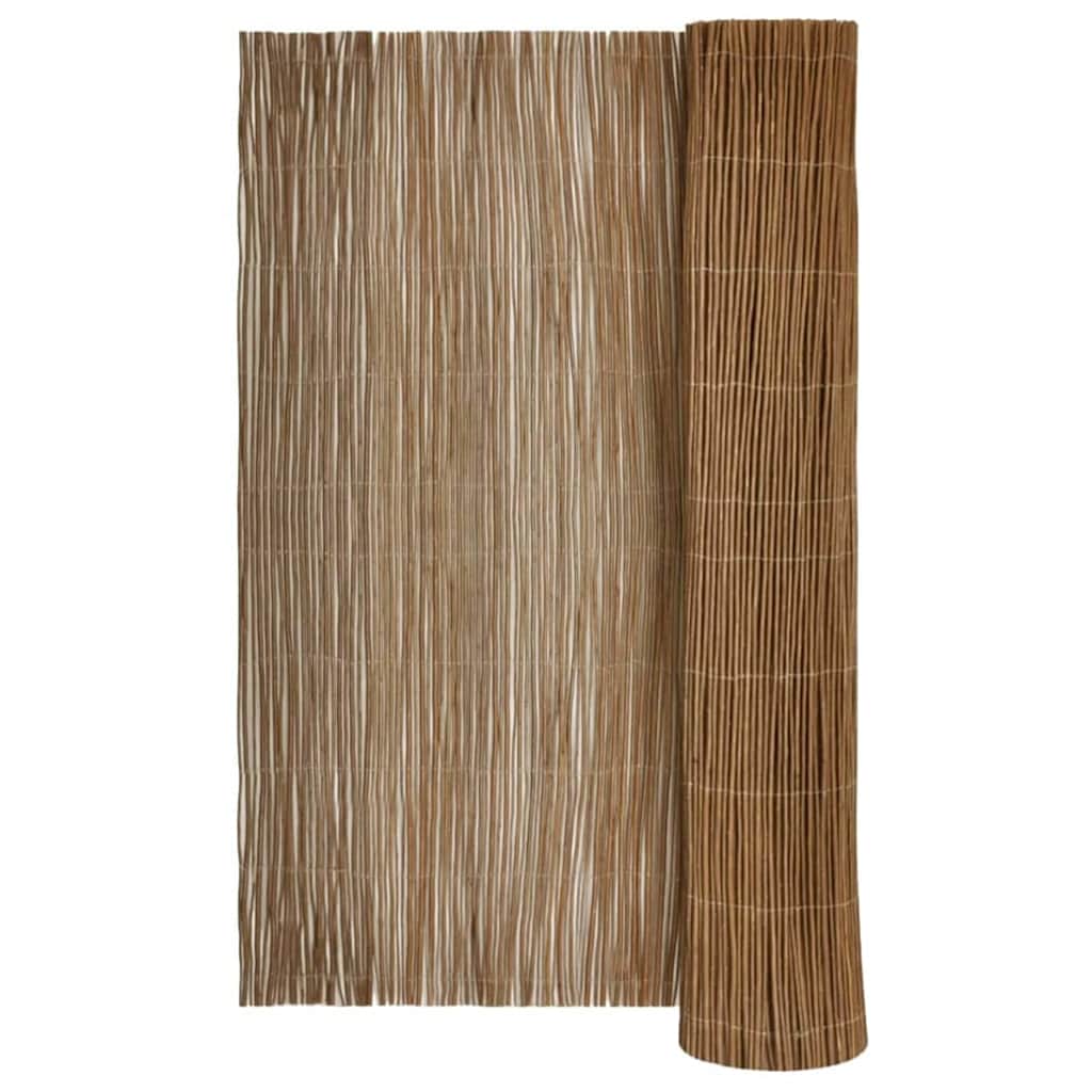 Ograda od vrbovog drveta Prirodna 150 x 500 cm Vrba