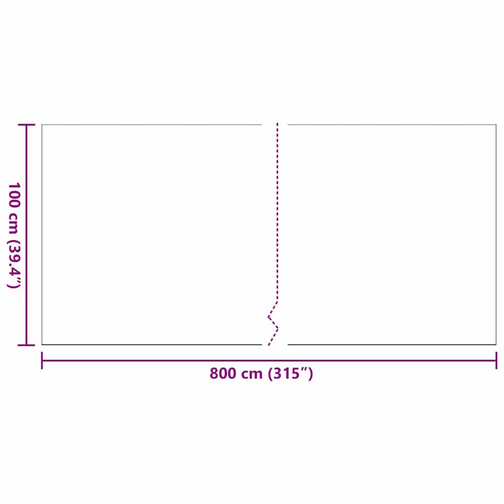 Umjetna trava 800 x 100 x 4 cm PP i PE