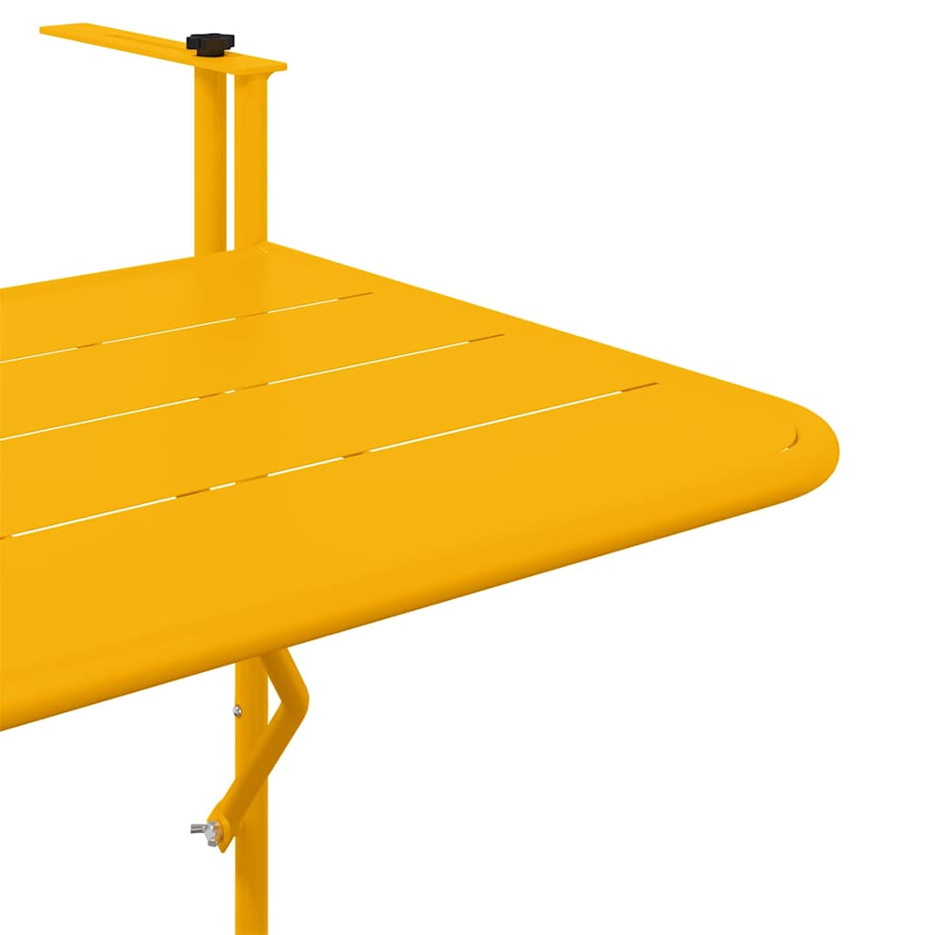 Viseci Balkon Stol Žuta 60 x 39 x 65 cm Čelik