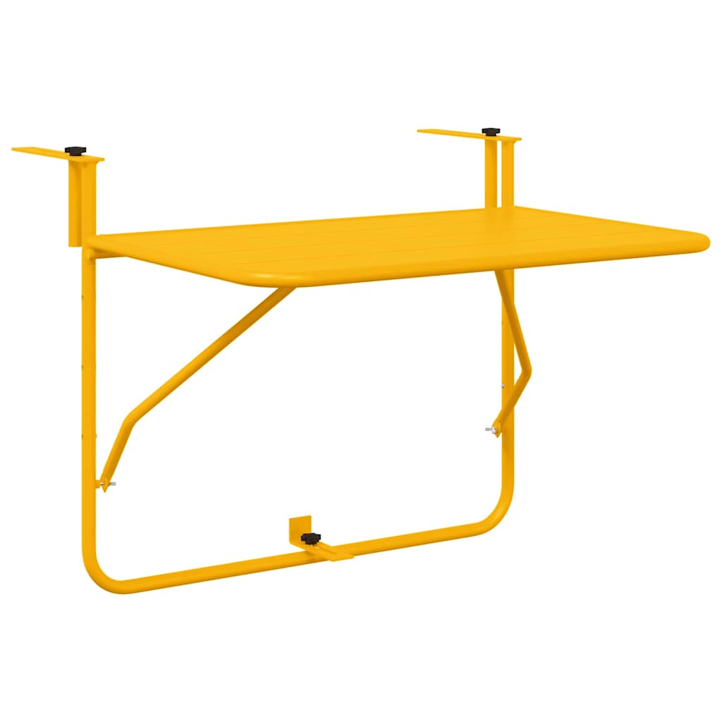 Viseci Balkon Stol Žuta 60 x 39 x 65 cm Čelik