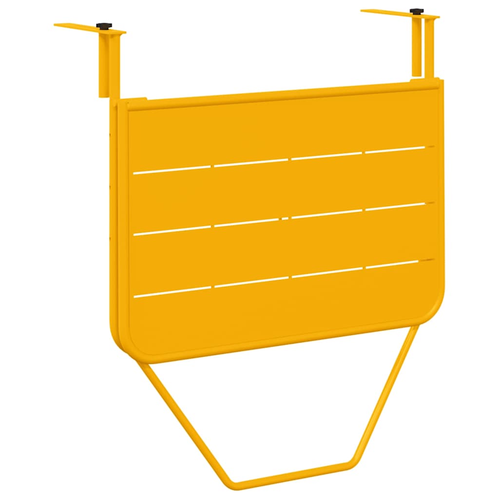 Viseci Balkon Stol Žuta 60 x 39 x 65 cm Čelik