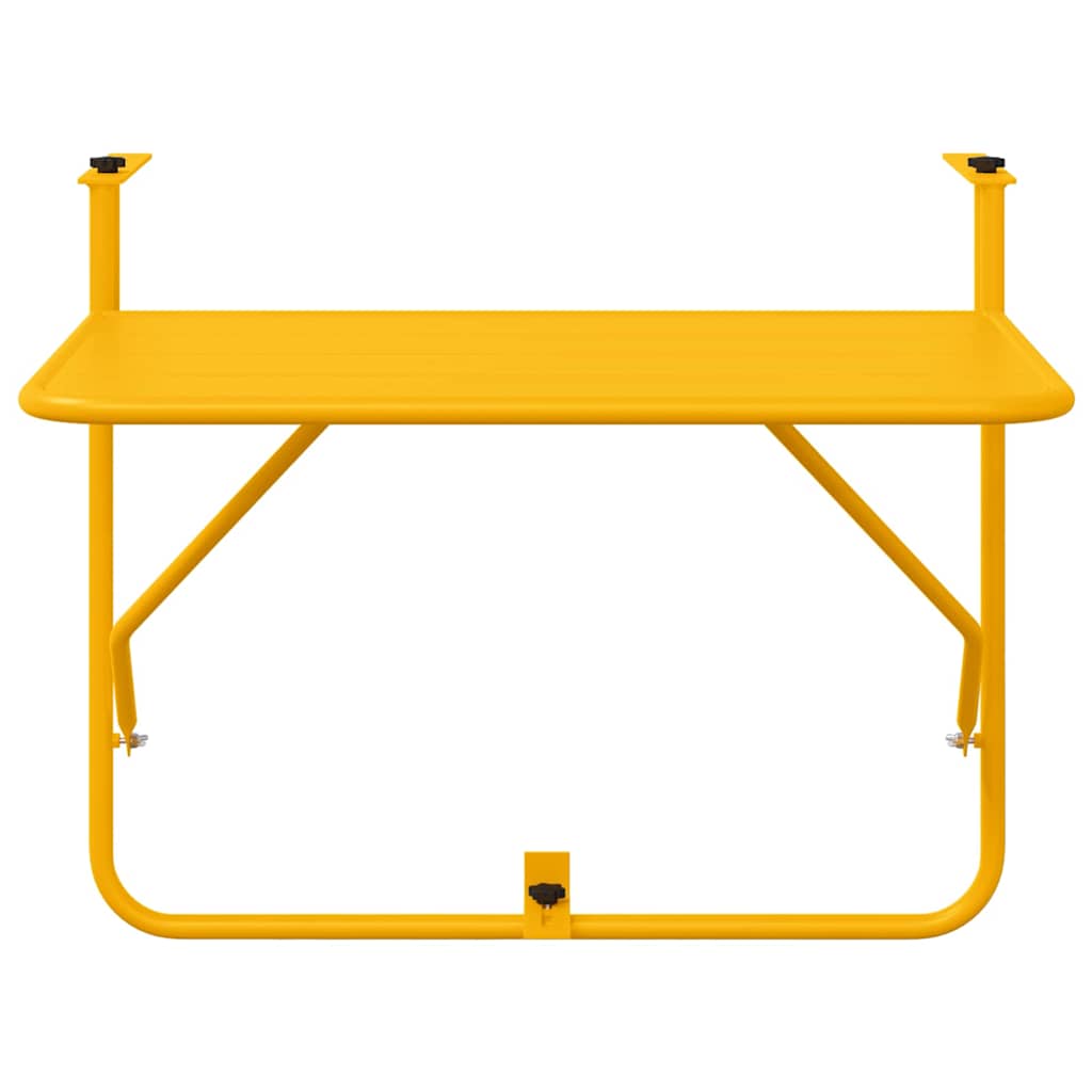 Viseci Balkon Stol Žuta 60 x 39 x 65 cm Čelik